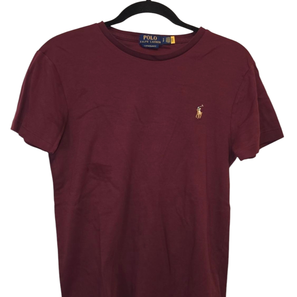 Polo by Ralph Lauren Men's Burgundy T-Shirt
